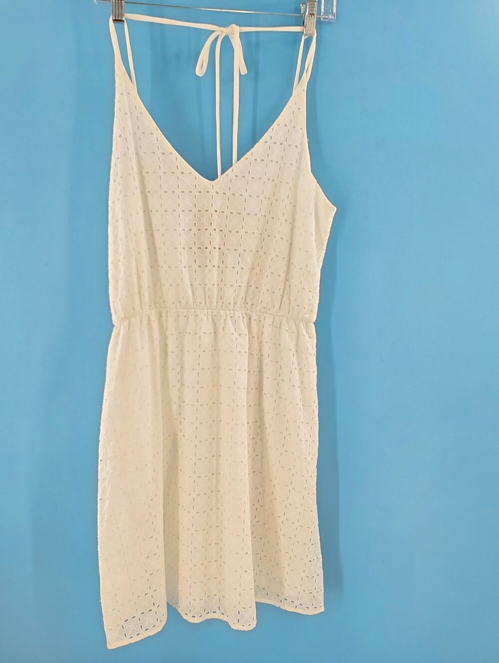 New with tag Everlane white eyelet midi dress M